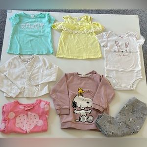 7 pieces toddler girl bundle 2T